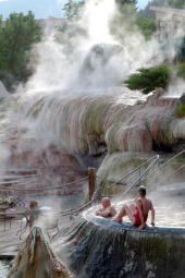 Hot mineral soaks at the Springs - the ultimate in relaxation
